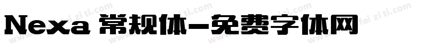 Nexa 常规体字体转换